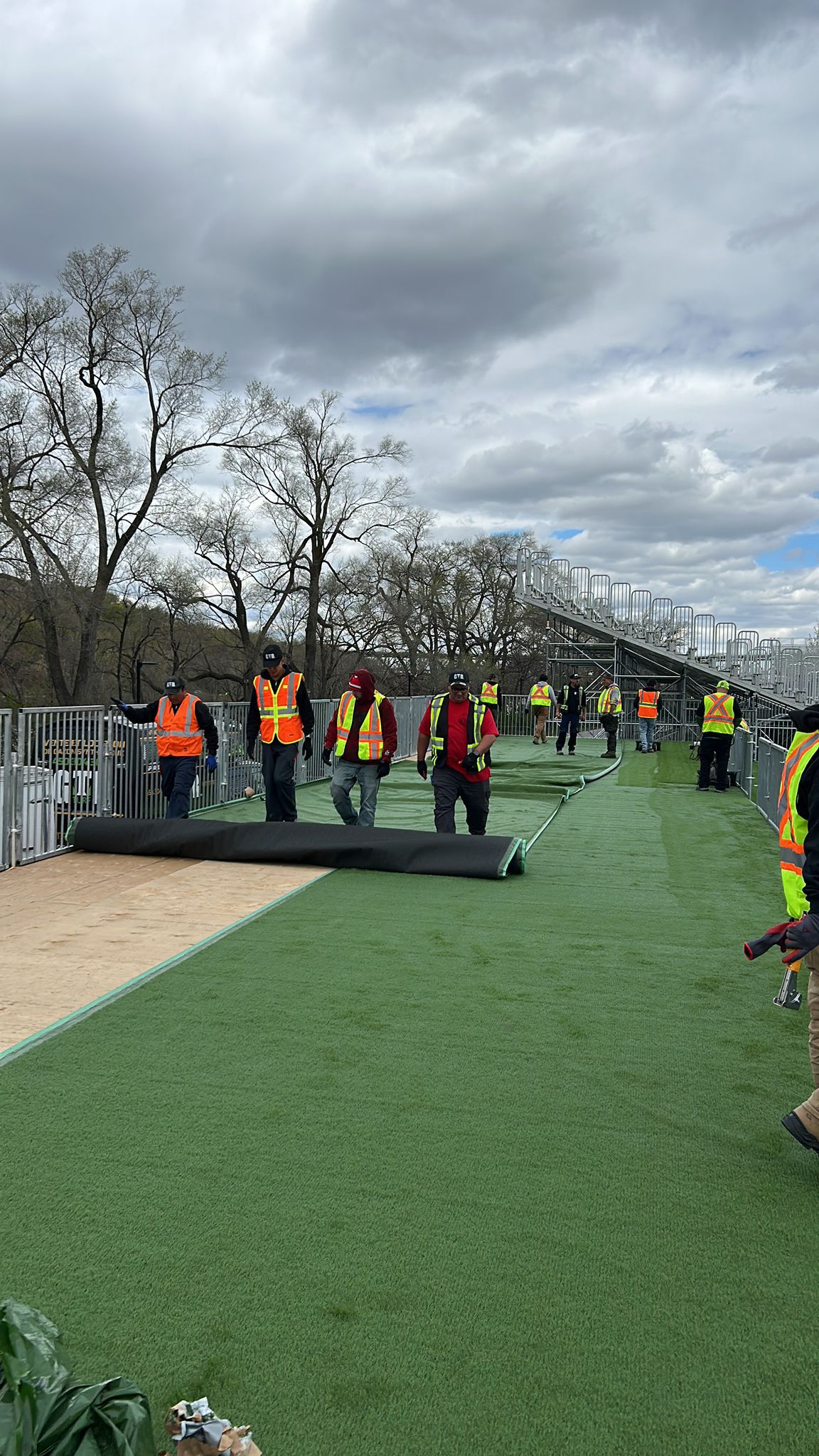 Turf rental in Montreal for a 2026 Formula 1 event setup